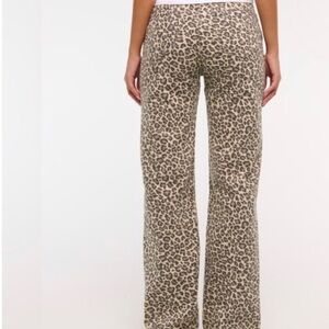 Abercrombie 90s Relaxed High Rise Leopard Curve Love LONG Jeans